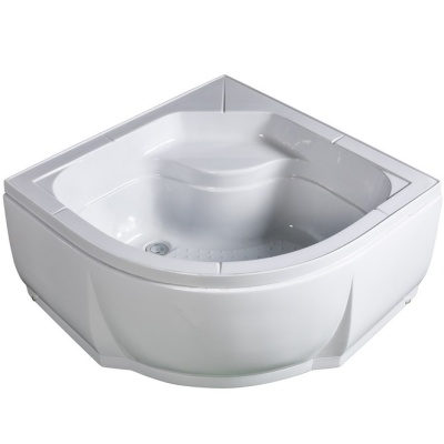 Акриловый поддон для душа River 90x90x46 радиальный Белый