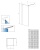 Душевая перегородка Radaway Modo New II Walk-in 145 профиль Хром стекло прозрачное Душевая перегородка Radaway Modo New II Walk-in 145 профиль Хром стекло прозрачное