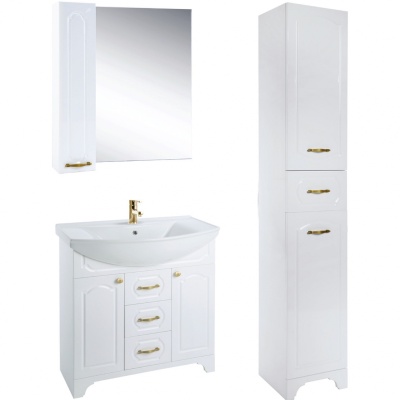 Тумба c раковиной Bellezza Тиффани 85 Белая