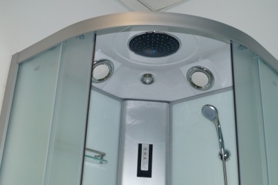 Душевая кабина Parly Bianco В90 90x215 профиль Сатин стекло матовое