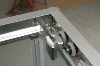 Душевой уголок BelBagno Uno A-2 80x80 профиль Хром стекло прозрачное