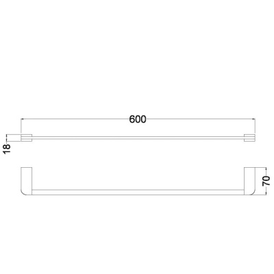 Держатель для полотенец Schein Allom 22811 Хром