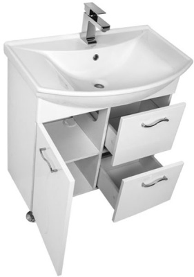 Тумба под раковину Aquanet Моника 75 186770 Белая