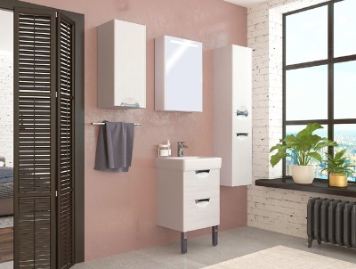 Шкаф полупенал Акватон Сильва 32 подвесной 1A215703SIW5L L Дуб макиато