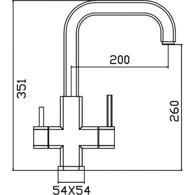 Смеситель для кухни ZorG Inox SZR-1127 Хром