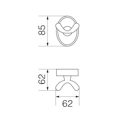 Двойной крючок Veragio Bonjour VR.BNR-7832.BR Бронза