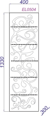 Шкаф пенал Aqwella Clarberg Elegance 40 EL0504GL подвесной Белый Золото