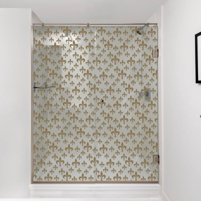 Душевая дверь в нишу Bronze de Luxe SEM-11P 100 Прозрачное стекло, петли бронза классические