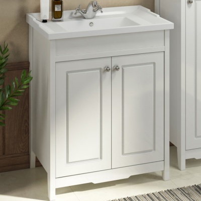 Тумба с раковиной Comforty Тбилиси 70 3132629 Белая
