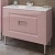 Тумба с раковиной SanVit Мира 75 в цвете Ral Розовый глянец