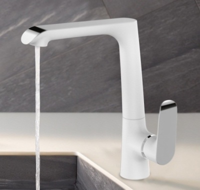 Смеситель для кухни WeltWasser Bonn 306 WT 10000002007 Белый Хром