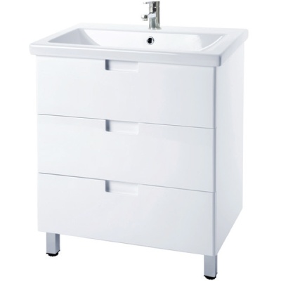Тумба c раковиной Bellezza Пегас 60 4630409140012 Белая Тумба c раковиной Bellezza Пегас 60 4630409140012 Белая