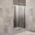 Душевая дверь BelBagno Unique 135х190 профиль Хром стекло прозрачное