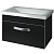 Тумба под раковину Какса-А Хилтон 70 003862 подвесная Черная