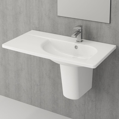 Раковина Bocchi Taormina Arch 1020 Белая глянцевая