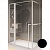 Душевой уголок Riho Lucid GD203 130х90 GD213B090 профиль Черный стекло прозрачное