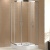 Душевой уголок Cezares Eco R-2 90x90 профиль Хром стекло прозрачное