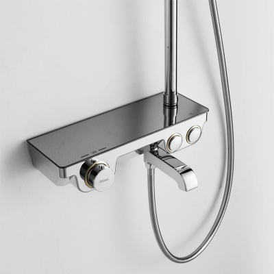 Душевая система Orans OLS-7554H с термостатом Серебристый хром