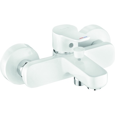 Смеситель для ванны Kludi Pure&Easy 376819165 Белый Хром