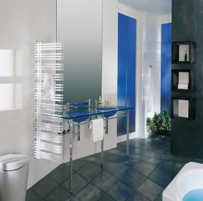 Полотенцесушитель Zehnder Yucca asymmetric YADE-130-050/YD Белый правый с электропатроном WIVAR