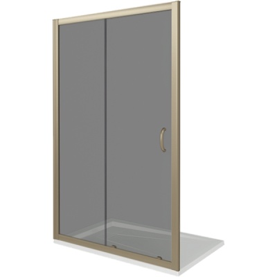 Душевая дверь в нишу Good Door Jazze WTW-110-B-BR 110 профиль Бронза стекло тонированное