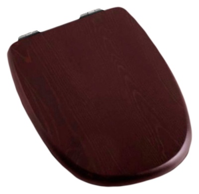 Сиденье Soft Close Cezares King Palace Орех Хром CZR-163-W-S-Cr