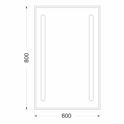 Зеркало Mixline Премьер Танго-эконом 60 540955 с подсветкой с сенсорным выключателем