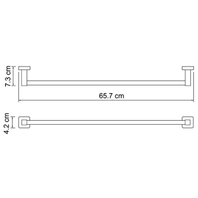 Полотенцедержатель WasserKRAFT Dill K-3930 Хром