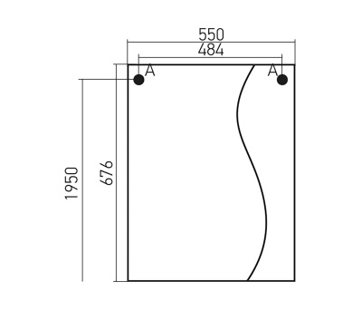 Зеркальный шкаф Mixline Классик 55 L 525512 Белый