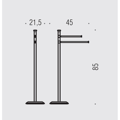 Напольная стойка Colombo Design Portofino B3238.000 Хром
