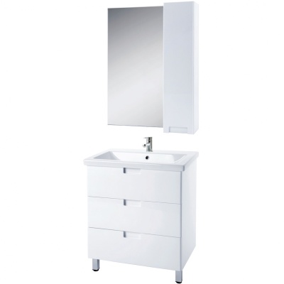 Тумба c раковиной Bellezza Пегас 60 4630409140012 Белая Тумба c раковиной Bellezza Пегас 60 4630409140012 Белая