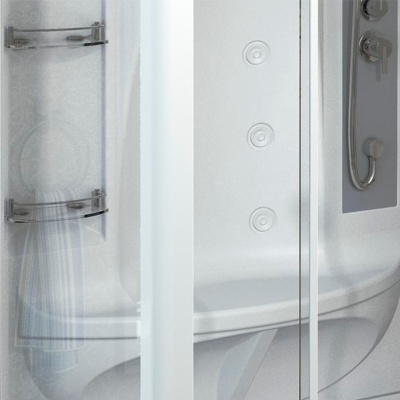 Душевая кабина Radomir Диана 3 140x108 1-05-1-0-0-0620 профиль Белый стекло прозрачное