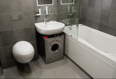 Раковина Кувшинка Болеро 64 на стиральную машину Белая