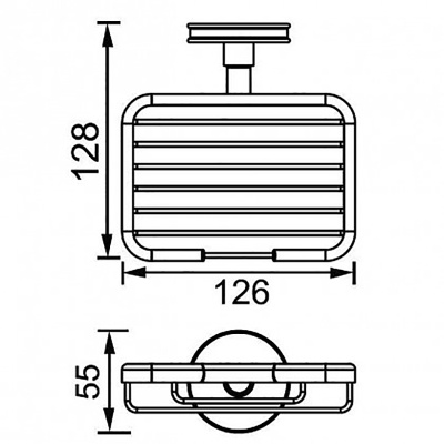 Мыльница Aquanet 6311 Хром