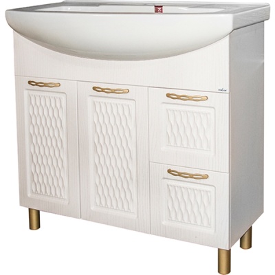 Тумба под раковину Mixline Ладога 85 539853 Белая