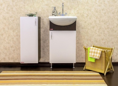 Тумба с раковиной Sanflor Мокко 45 R Н0000000766 Венге Белая