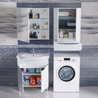 Подвесной шкаф СанТа Сатурн 60 1 ящик Белый