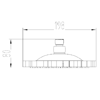 Верхний душ Milacio MC.002.BR Бронза