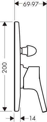 Смеситель для душа Hansgrohe Talis S 72407000 Хром