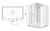 Душевая дверь в нишу Cezares Elena B-13 120 ELENA-W-B-13-30+60/30-C-Cr профиль Хром стекло прозрачное