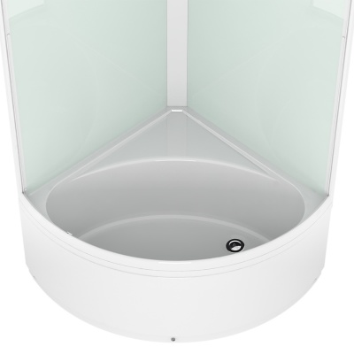 Душевая кабина Domani-Spa Simple High 90x90 DS01ES99WCl00 профиль Белый задние стенки Белые