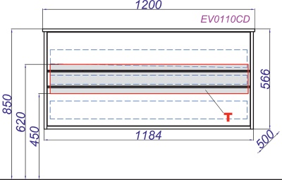 Тумба под раковину Aqwella Clarberg Evolution 120 EV0112CD подвесная Крафт темный