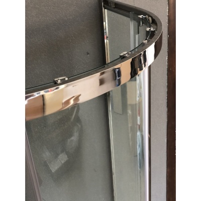 Душевой уголок Royal Bath RB-L-3002-5 120х80 без поддона профиль Хром стекло прозрачное