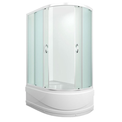 Душевой уголок Erlit Comfort ER0512TL 120x80 профиль Матовый хром стекло матовое