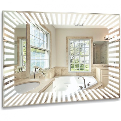 Зеркало Mixline Стиль Гелиос 75 525400 с подсветкой с пескоструйным рисунком