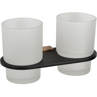 Стакан для зубных щеток Bemeta Galla 108110020 двойной Белый матовый Стакан для зубных щеток Bemeta Galla 108110020 двойной Белый матовый