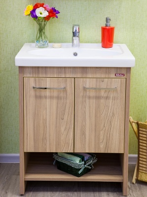 Тумба с раковиной Sanflor Мехико 70 Н0000001167 Швейцарский вяз