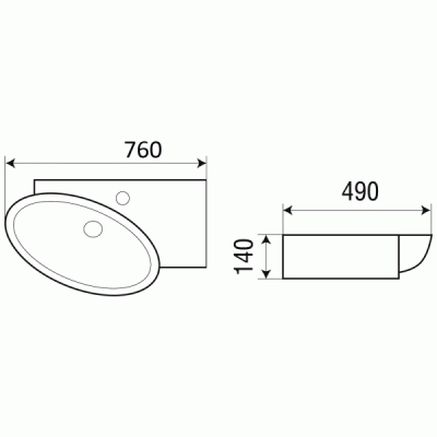 Раковина WeltWasser Aisbach 5093 R 76 10000003879 Белый глянец