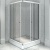 Душевой уголок Radomir 100x90 1-09-1-0-0-1210 профиль Белый стекло прозрачное