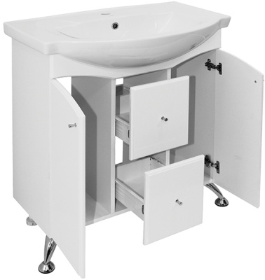Тумба под раковину Mixline Севилья 75 529461 Белая